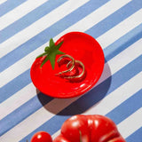 DOIY - DOLCE VITA TOMATO Schmucktablett (XS) - Tablett - ROSA ECK
