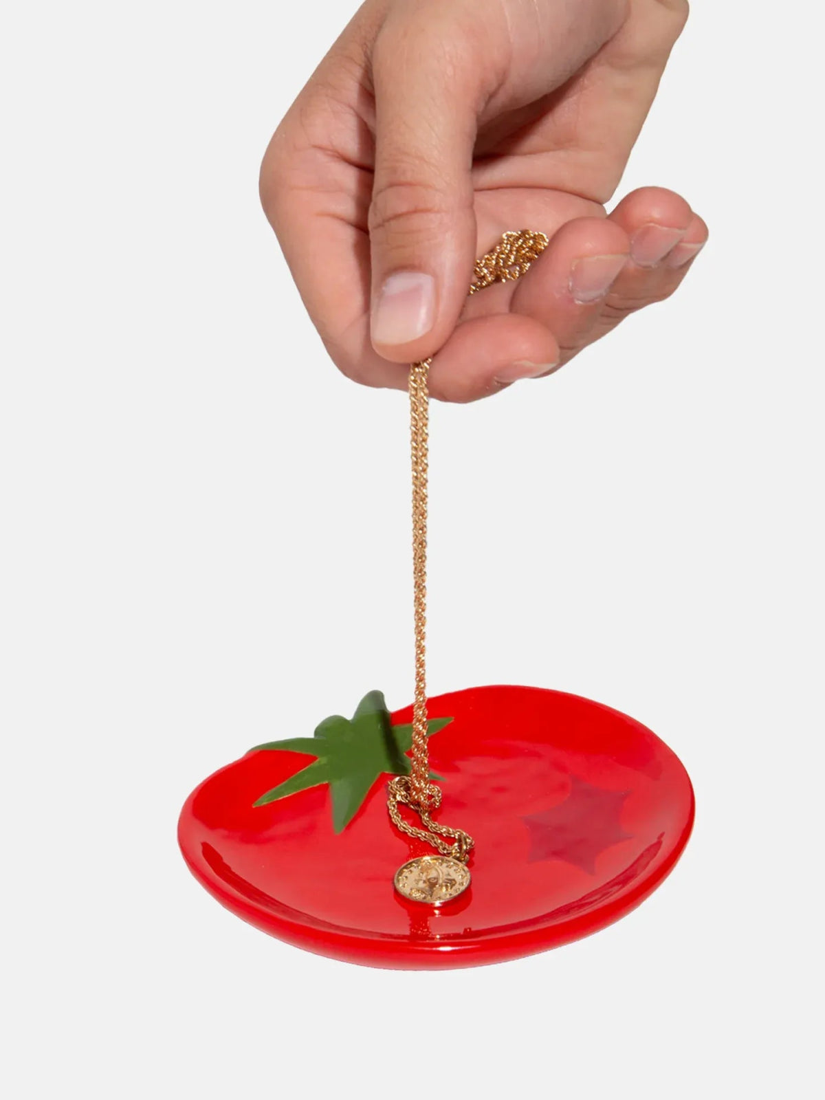 DOIY - DOLCE VITA TOMATO Schmucktablett (XS) - Tablett - ROSA ECK