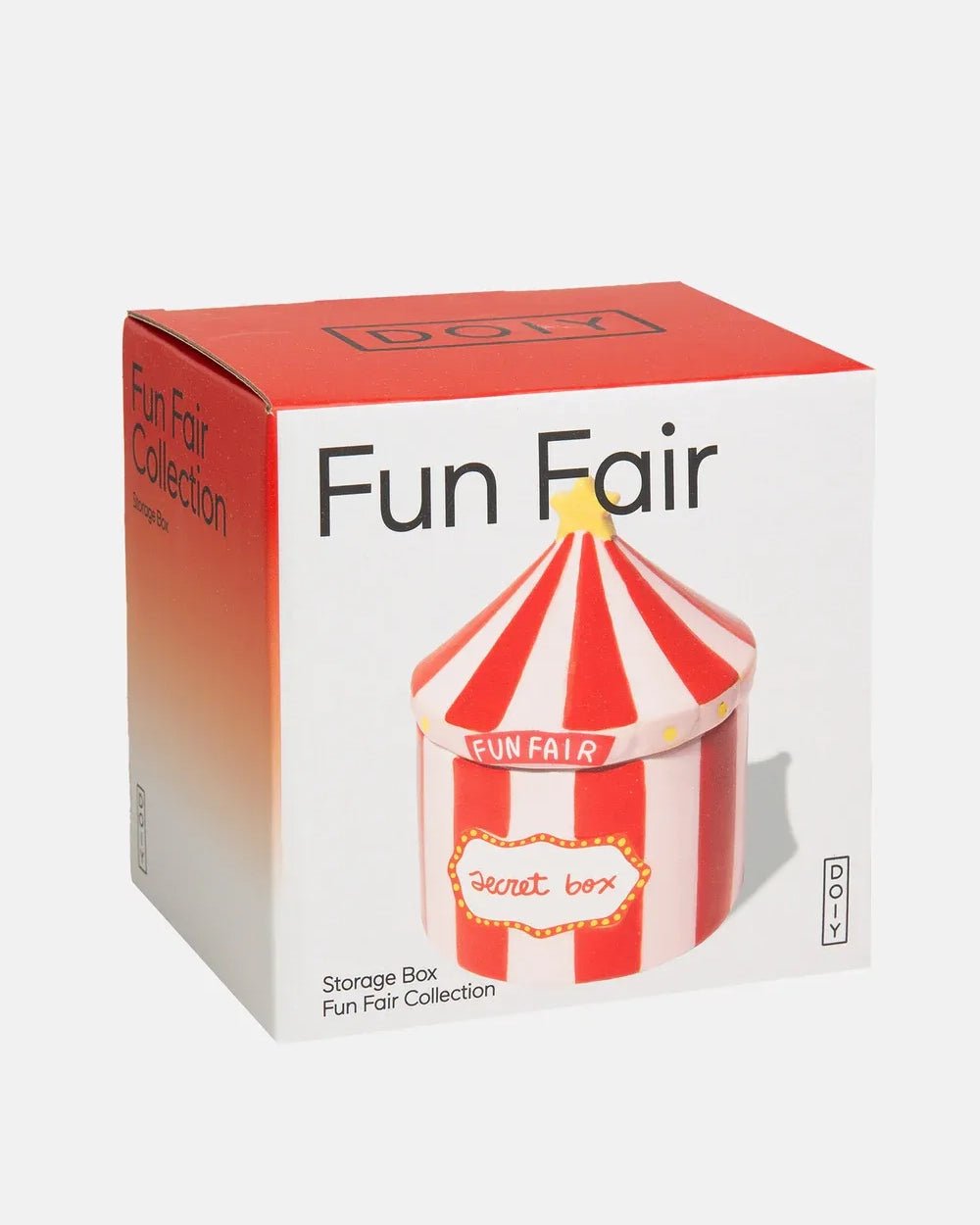 DOIY - FUNFAIR Aufbewahrungsbox Zirkuszelt - Dose - ROSA ECK