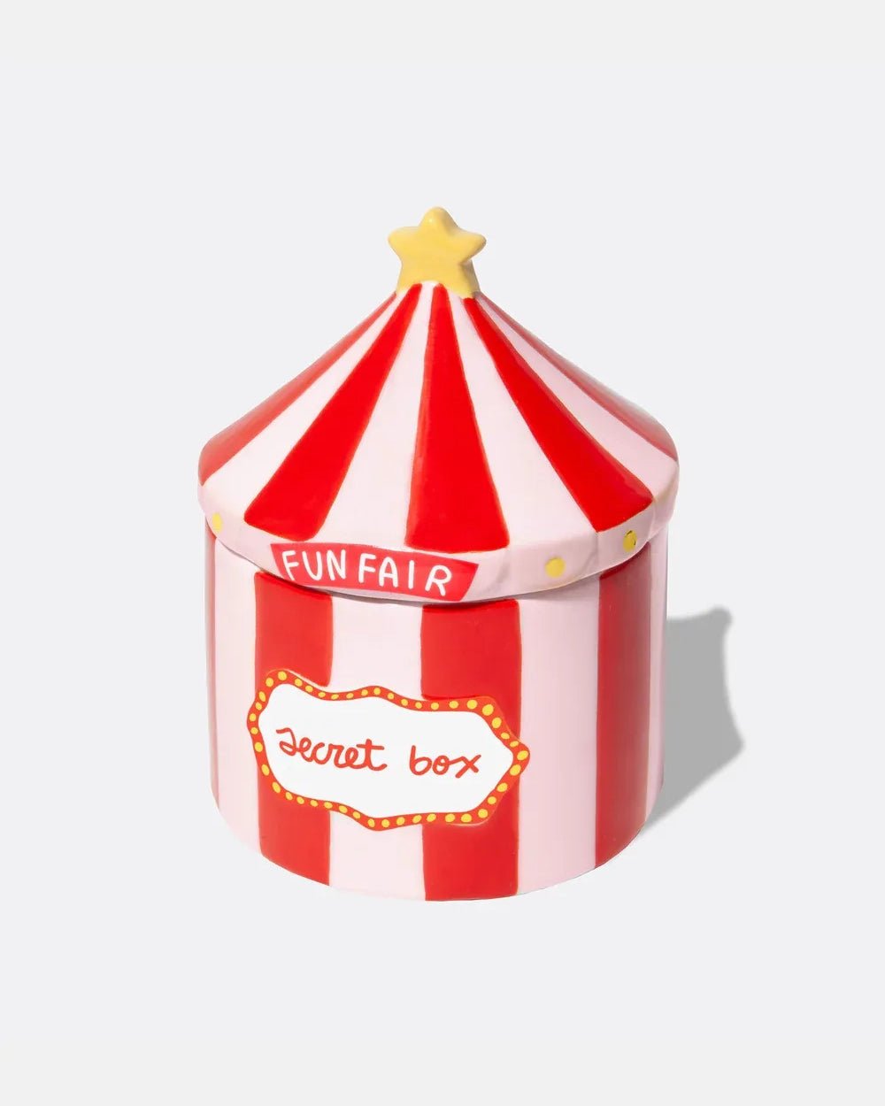 DOIY - FUNFAIR Aufbewahrungsbox Zirkuszelt - Dose - ROSA ECK