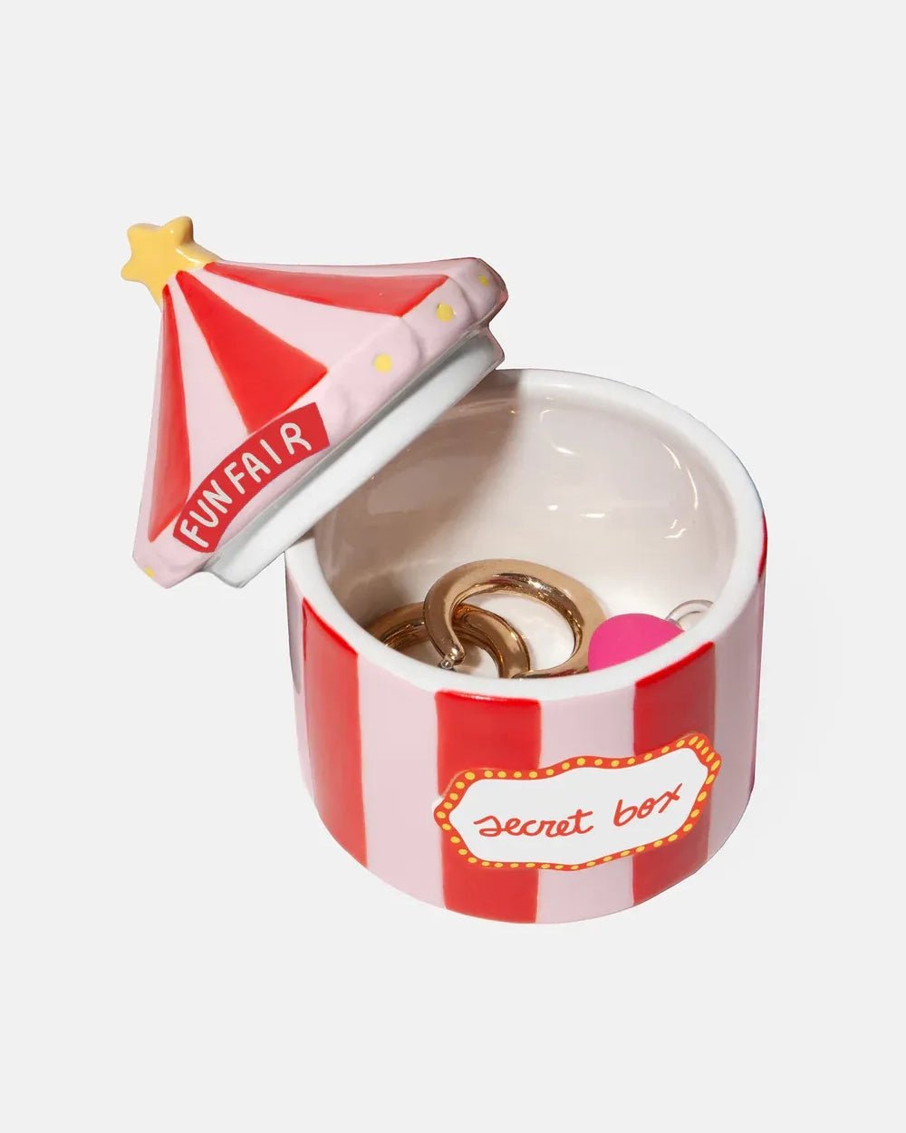 DOIY - FUNFAIR Aufbewahrungsbox Zirkuszelt - Dose - ROSA ECK