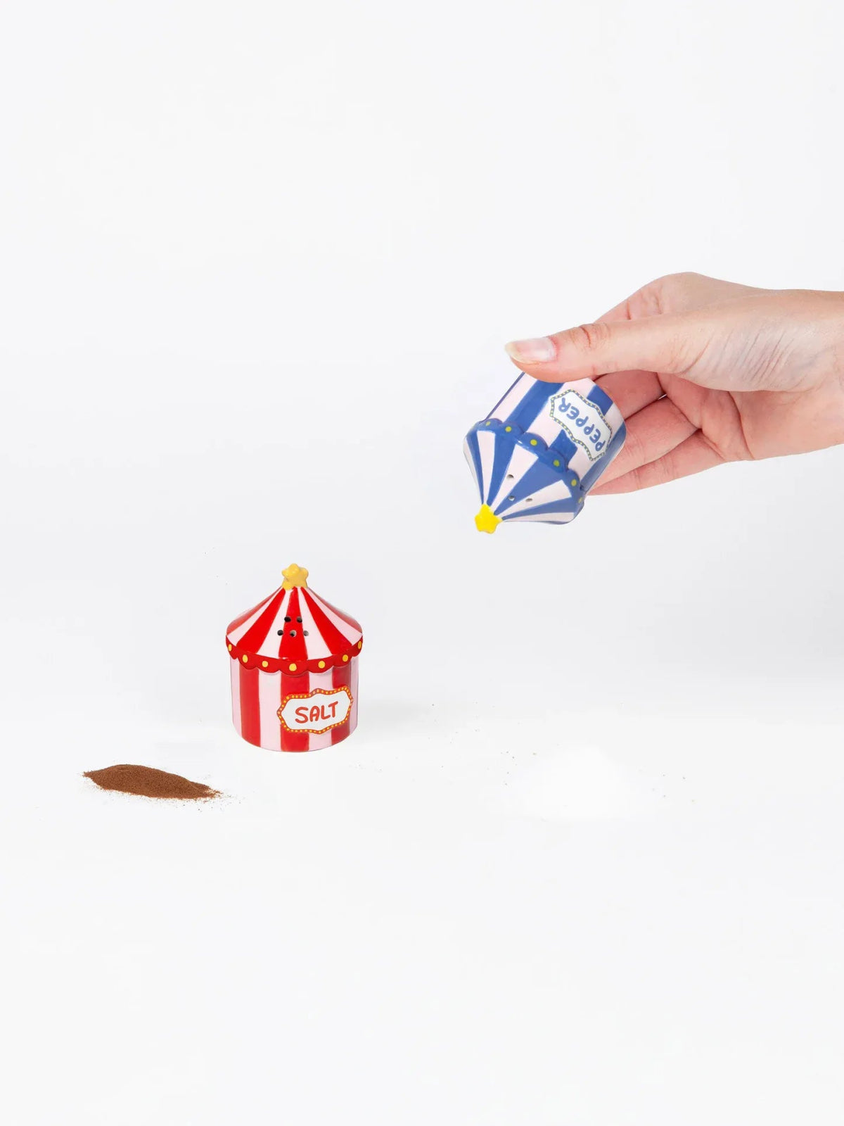 DOIY - FUNFAIR Salz - und Pfefferstreuer (2er - Set) - Salz - & Pfefferstreuer - ROSA ECK