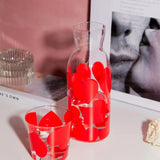 DOIY - LOVE Karaffe & Trinkglas Set mit Herzmotiv - Karaffe - ROSA ECK Concept Store
