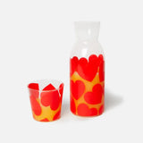 DOIY - LOVE Karaffe & Trinkglas Set mit Herzmotiv - Karaffe - ROSA ECK Concept Store