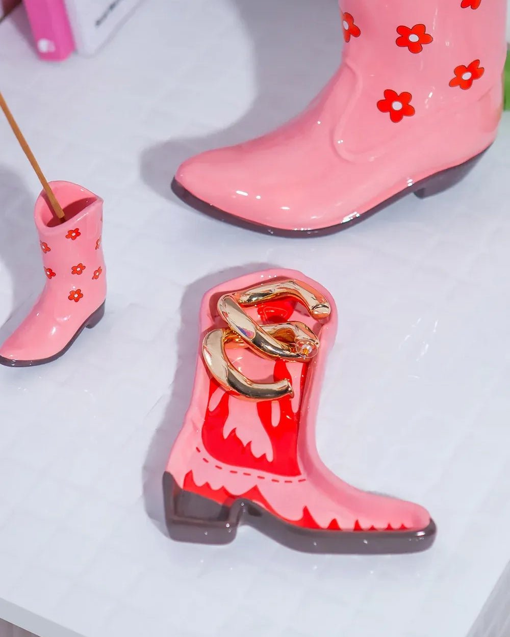 DOIY - RODEO BOOT Schmucktablett (L) - Ablageschale - ROSA ECK Concept Store