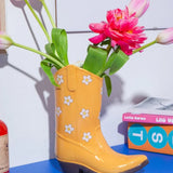 DOIY - RODEO BOOT Vase (L) • Yellow - Vase - ROSA ECK Concept Store