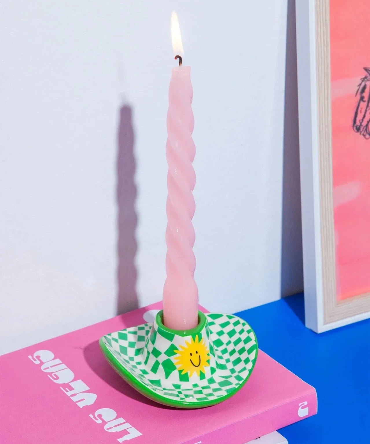 DOIY - RODEO Kerzenständer • Grüner Cowboyhut - Kerzenständer - ROSA ECK