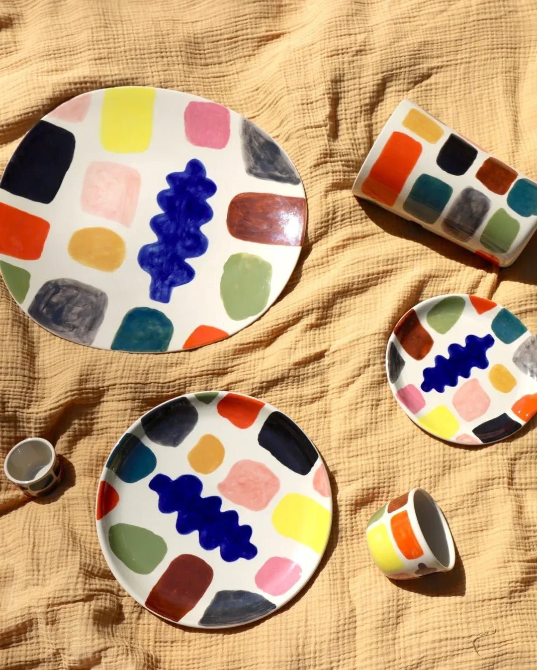 Donna Wilson - MOTTLE Espressotasse/Dippschale - Espressotasse - ROSA ECK