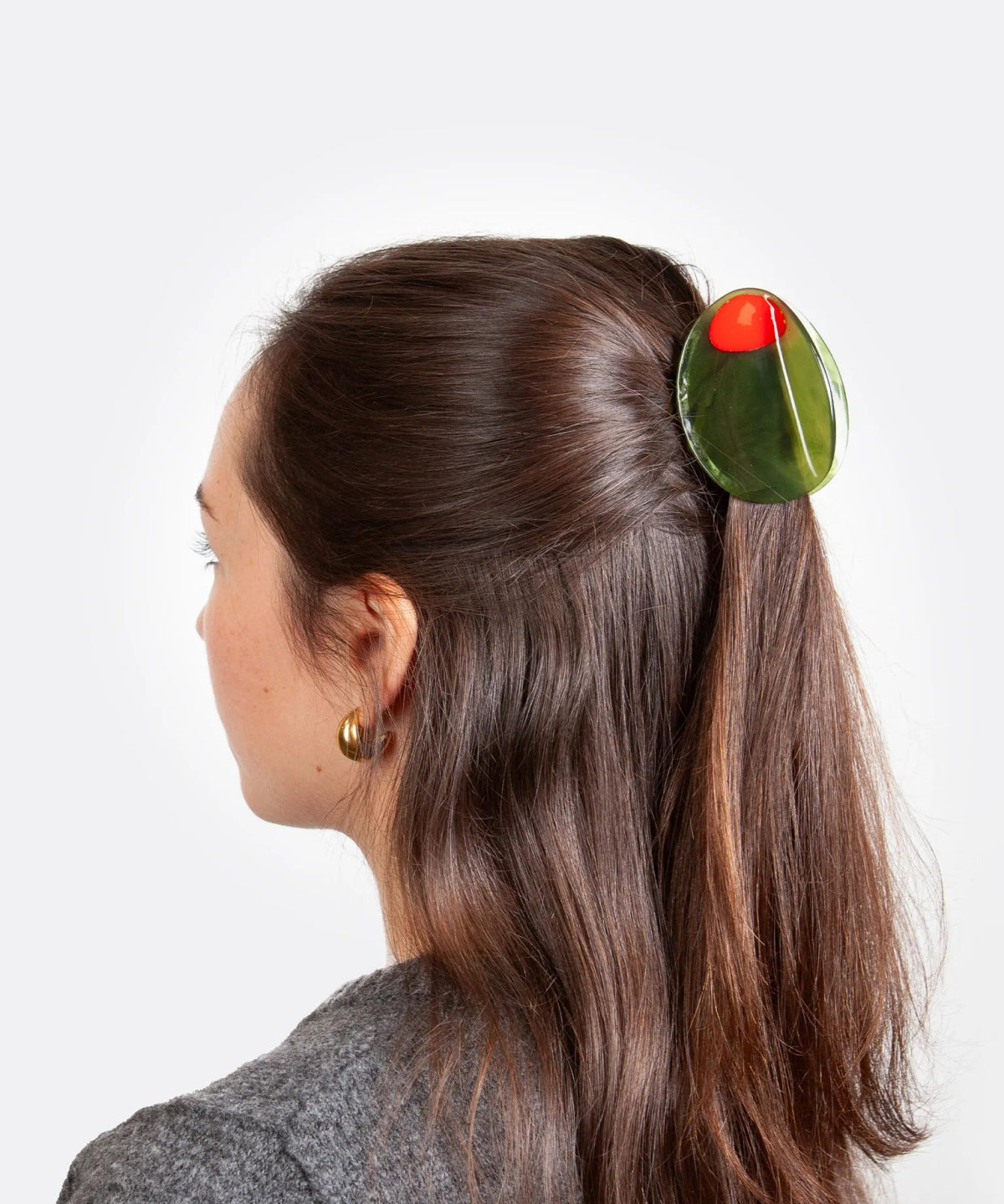 EAT MY SOCKS - OLIVE Haarklammer - Haarklammer - ROSA ECK