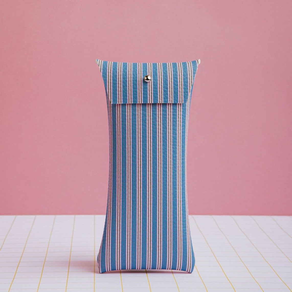 ECKE - Brillenetui • Blau/Rosa Streifen - Brillen - Etui - ROSA ECK