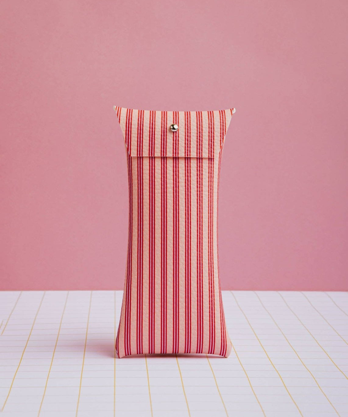 ECKE - Brillenetui • Rot mit Streifen - Brillen - Etui - ROSA ECK
