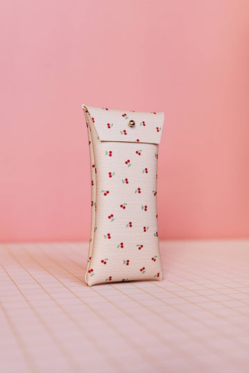 ECKE - CEREZAS Brillen - Etui • Kirschen - Nude - Brillen - Etui - ROSA ECK Concept Store