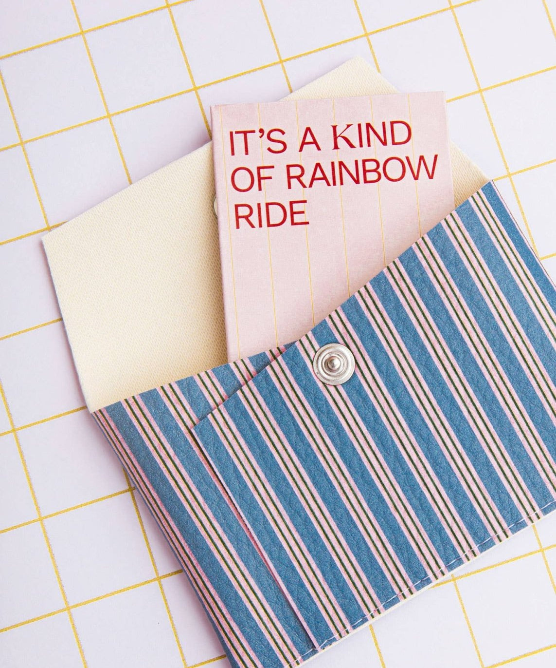 ECKE - Geldbeutel • Blau/Rosa Streifen - Geldbeutel - ROSA ECK