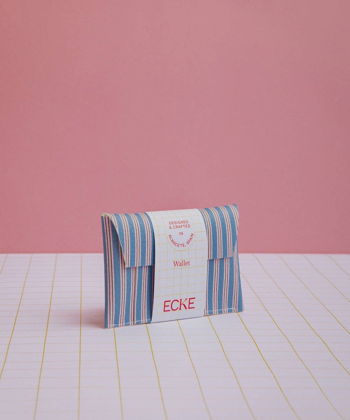 ECKE - Geldbeutel • Blau/Rosa Streifen - Geldbeutel - ROSA ECK