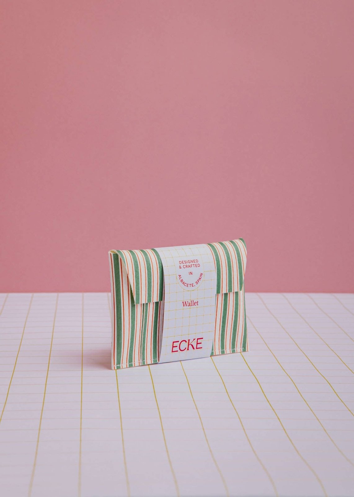 ECKE - Geldbeutel • Grün Streifen - Geldbeutel - ROSA ECK