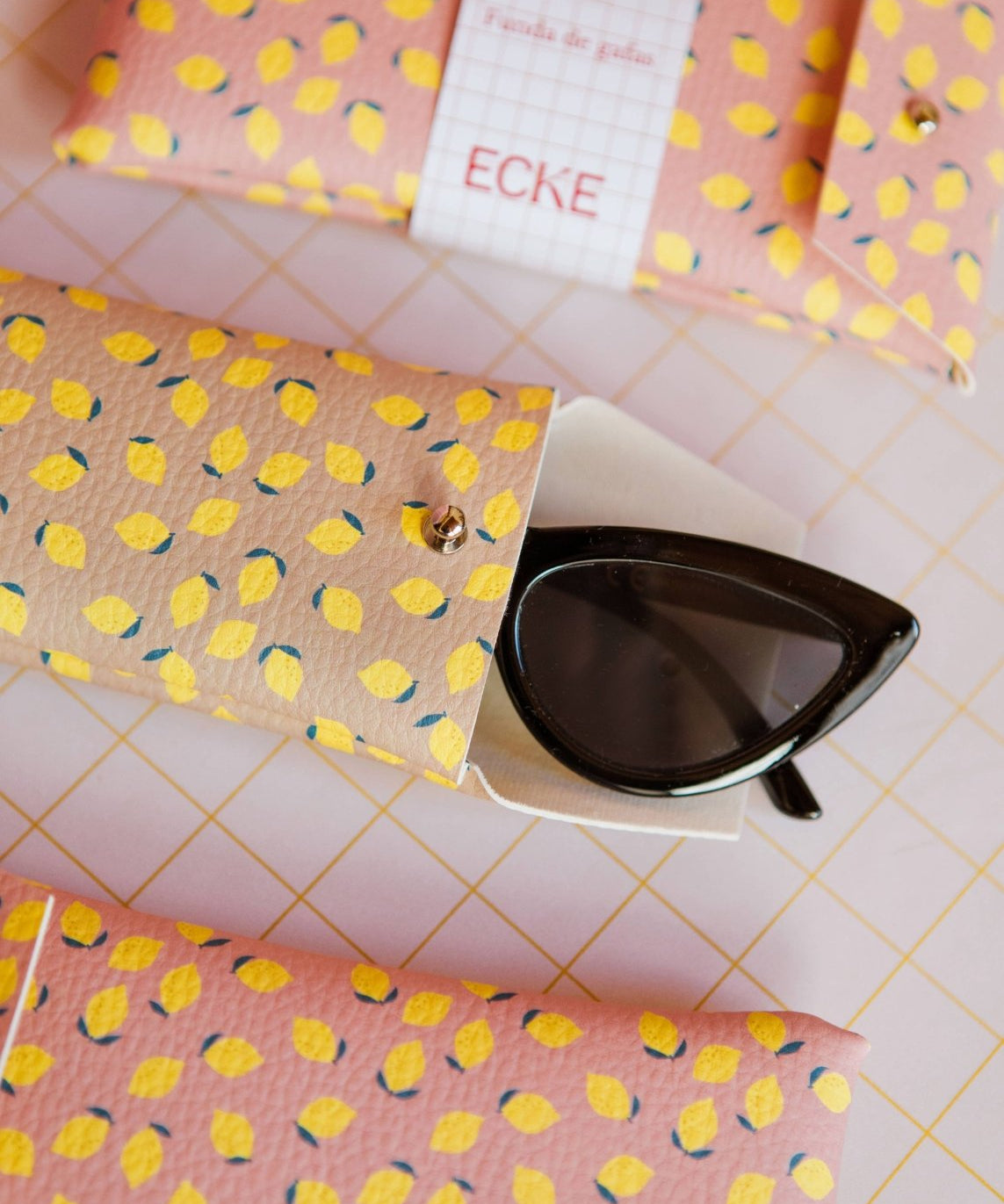 ECKE - LIMONES Brillen - Etui • Zitronen - Nude - Brillen - Etui - ROSA ECK Concept Store