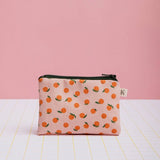 ECKE - NARANJAS Mini Geldbeutel | Zipp | Orangen Rosa - ROSA ECK - mandarine, obst, Orange