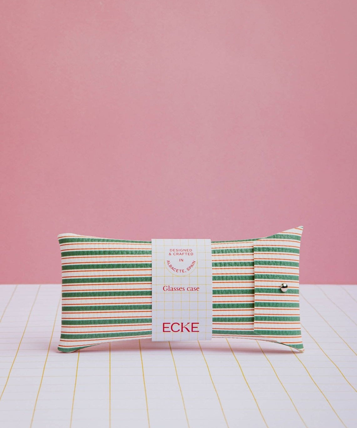 ECKE - Sonnenbrillen - und Brillenetui • Grün mit Streifen - Brillen - Etui - ROSA ECK