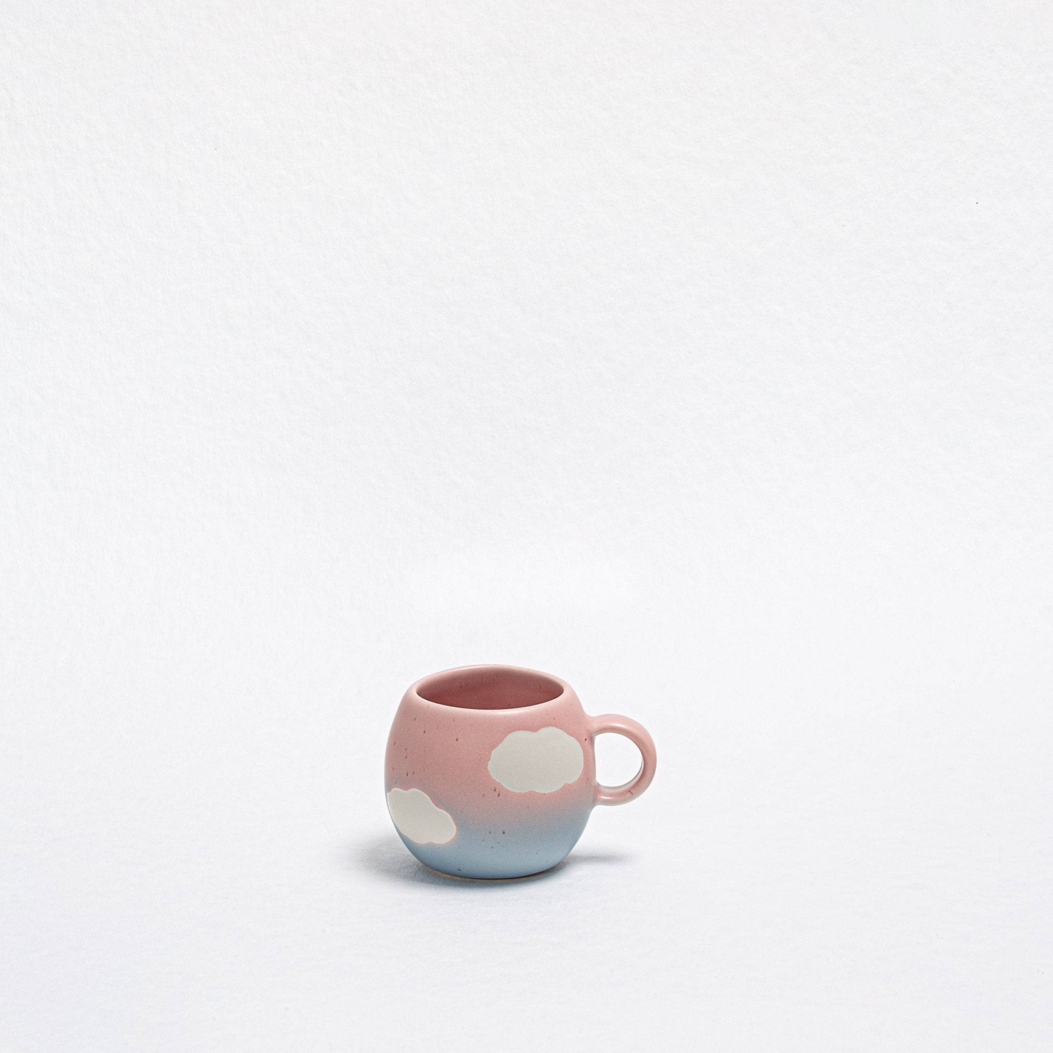 Egg Back Home - CLOUD SUNSET Espresso - Kaffeetasse (90 ml) - ROSA ECK - Blau, Rosa, Wolke