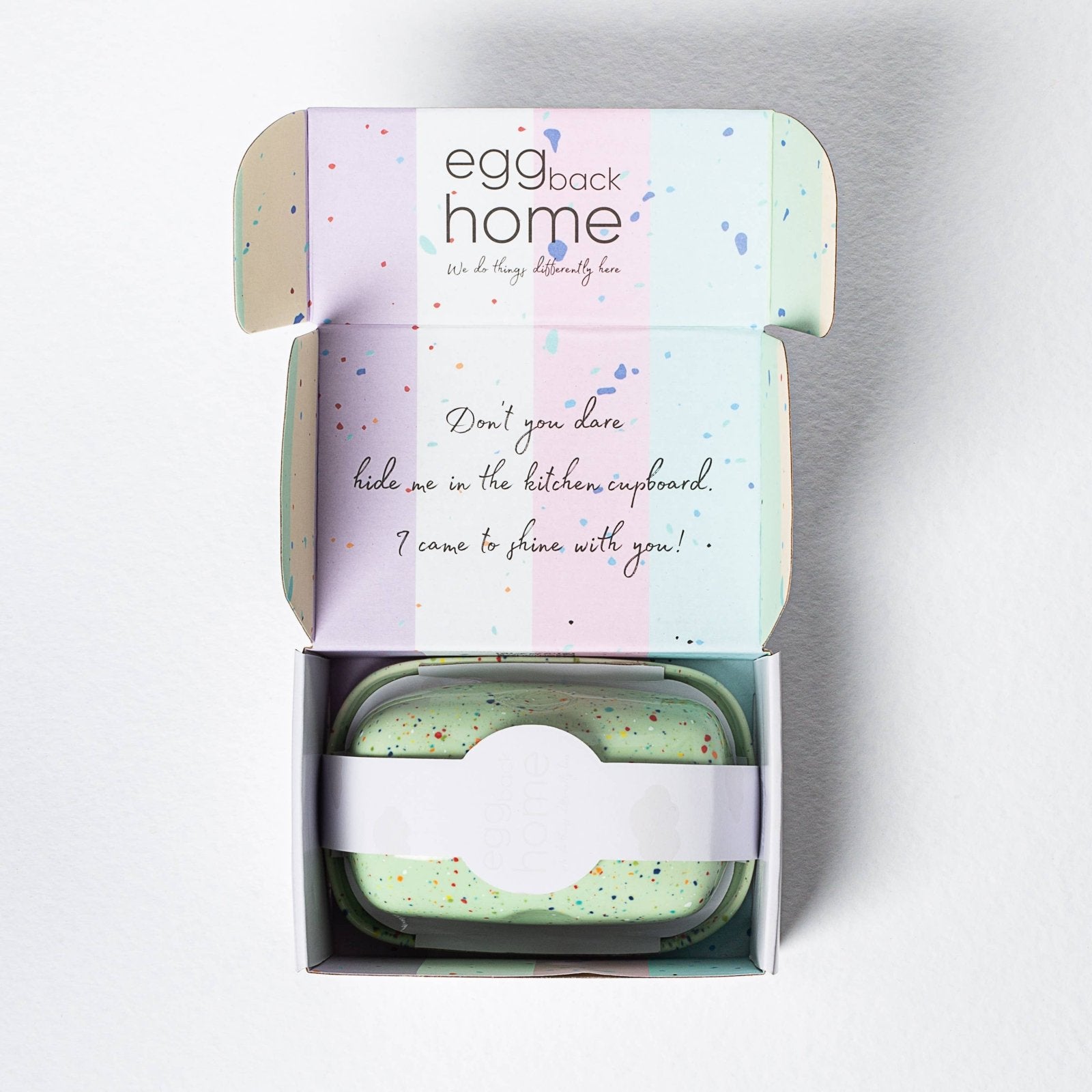 Egg Back Home - NEW PARTY Butterdose • Gelb - ROSA ECK