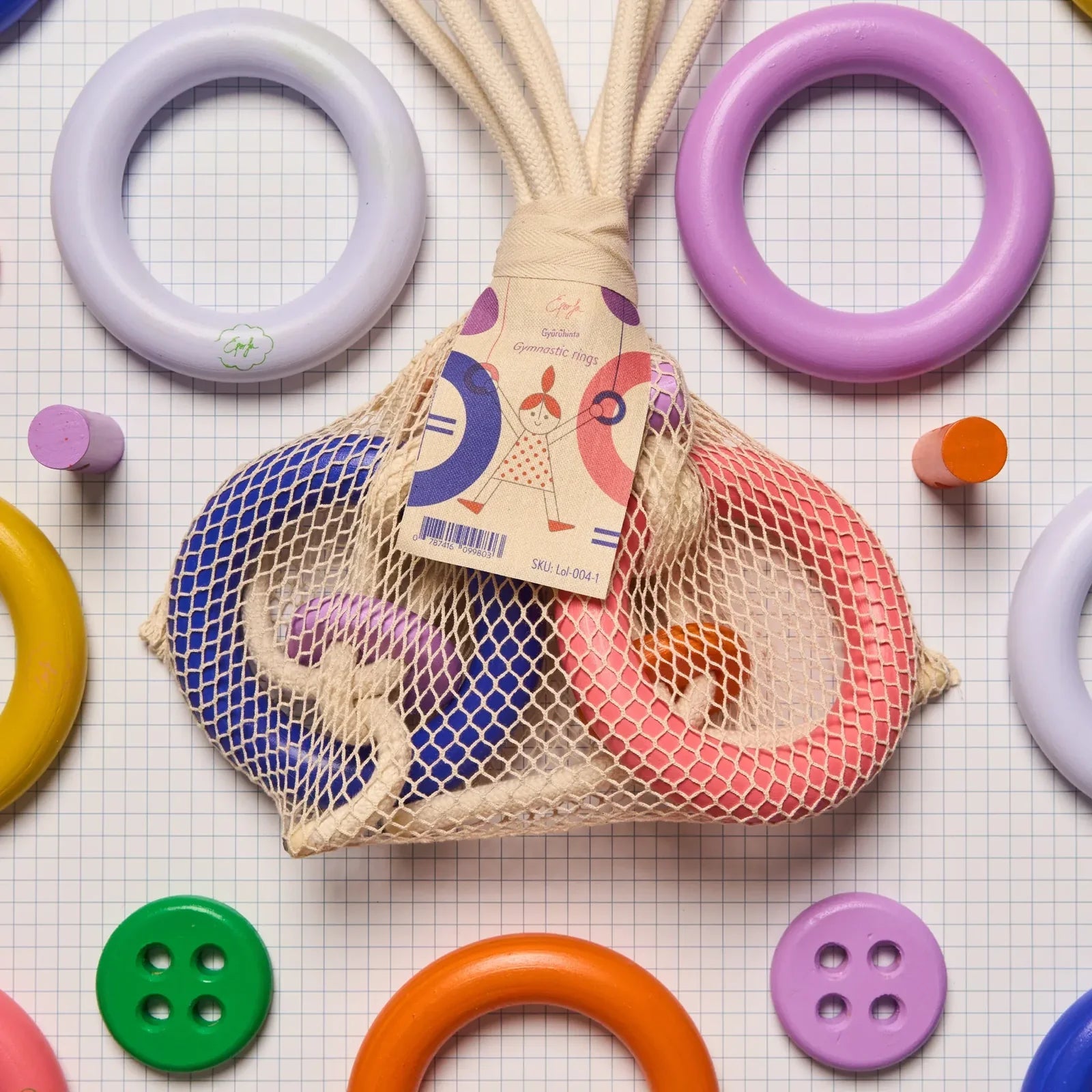 Eperfa - Gymnastikringe für Kinder • Blau - ROSA ECK