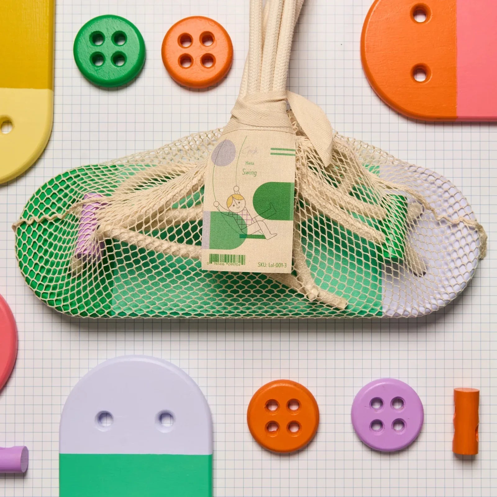 Eperfa - Schaukel für Kinder • Grün - ROSA ECK