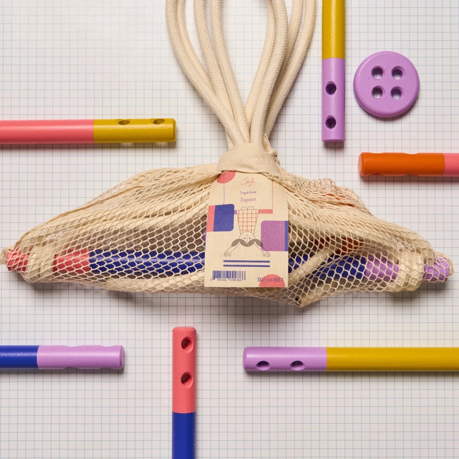 Eperfa - Trapez für Kinder • Blau - ROSA ECK