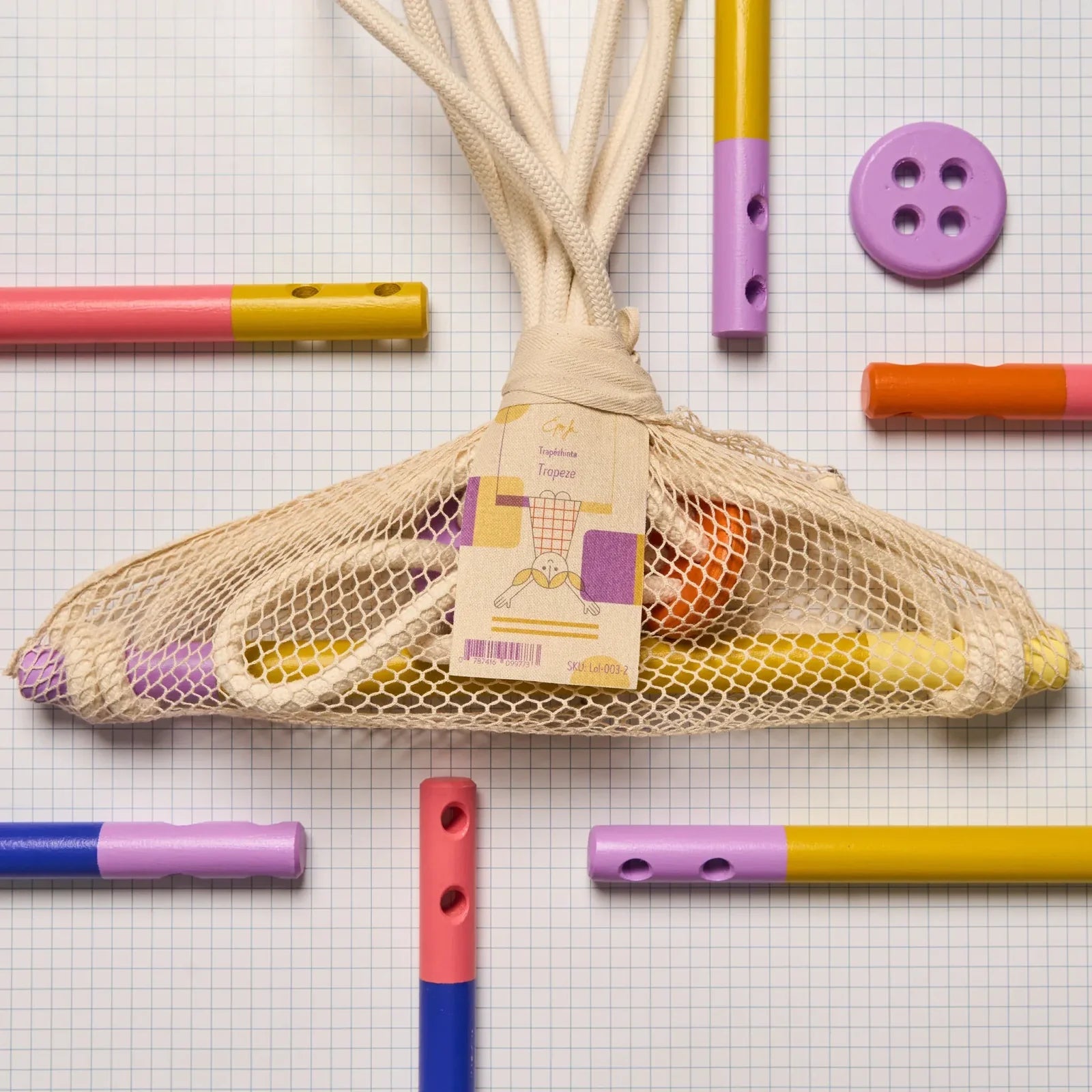 Eperfa - Trapez für Kinder • Gelb - ROSA ECK
