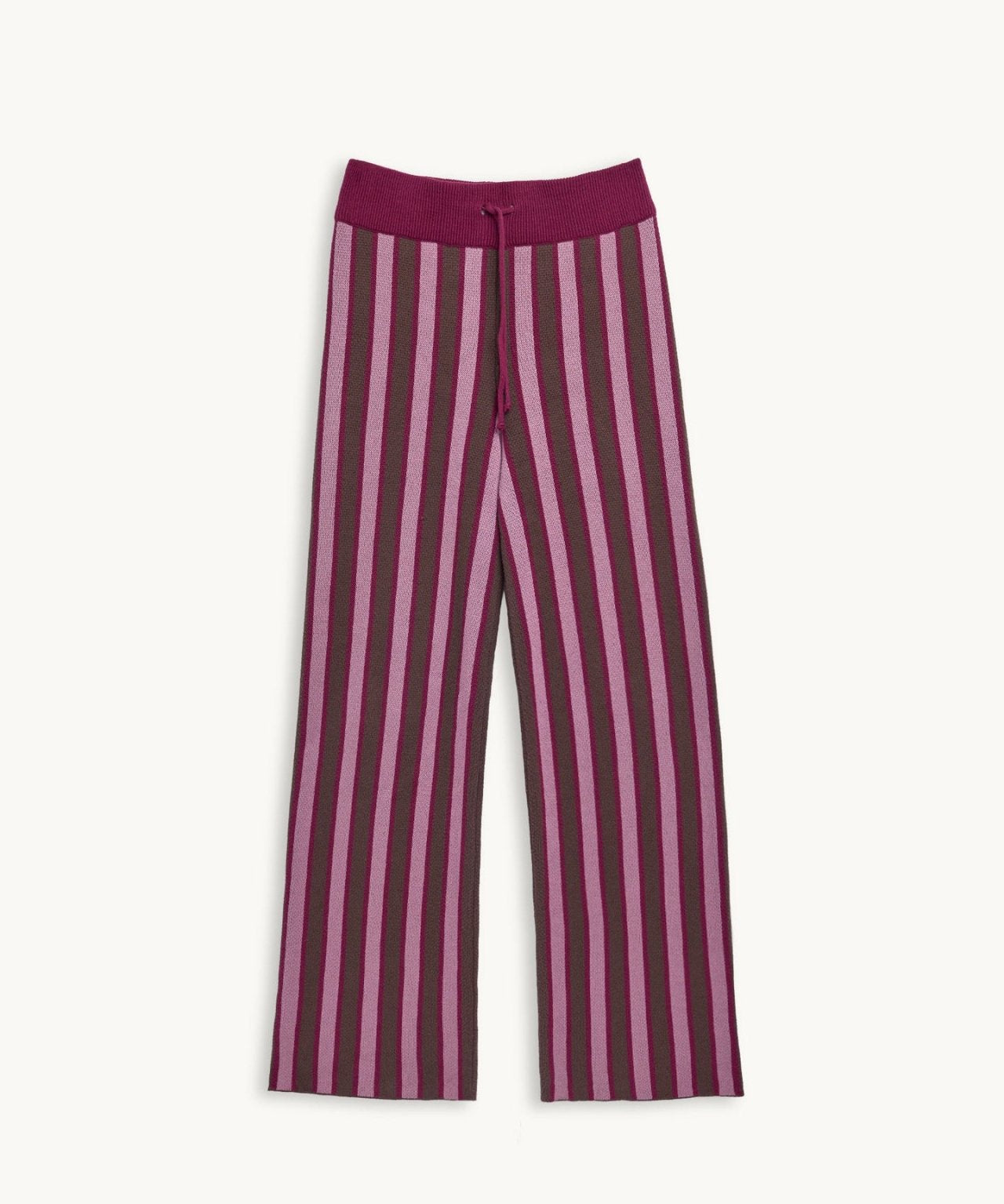 Happymess - Hose aus Bio - Baumwolle • berry stripes - Hose - ROSA ECK