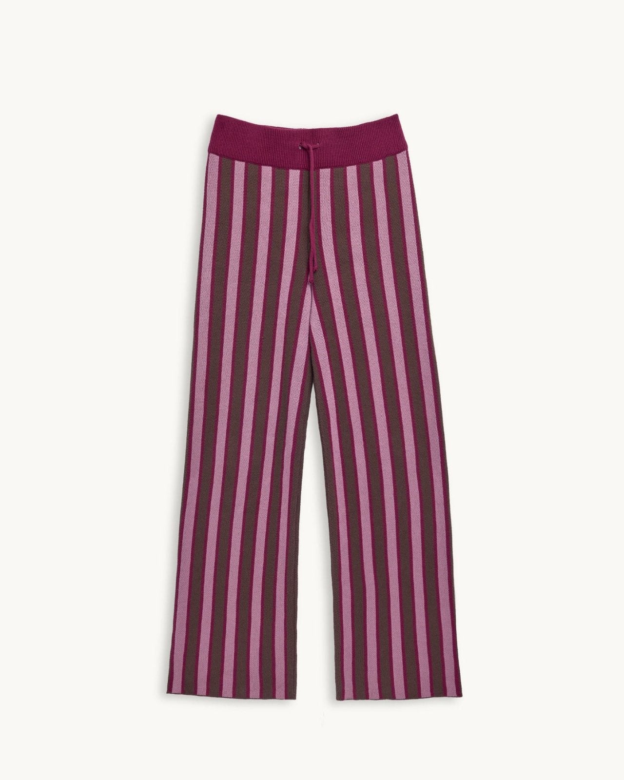 Happymess - Hose aus Bio - Baumwolle • berry stripes - Hose - ROSA ECK