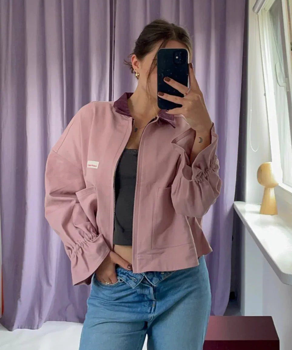 Happymess - Jeansjacke • Dawn Rose - Jacke - ROSA ECK