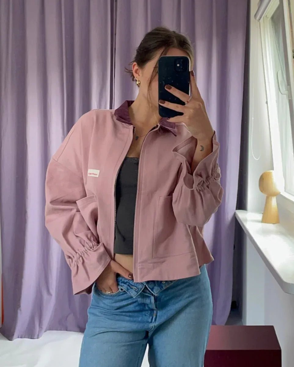 Happymess - Jeansjacke • Dawn Rose - Jacke - ROSA ECK