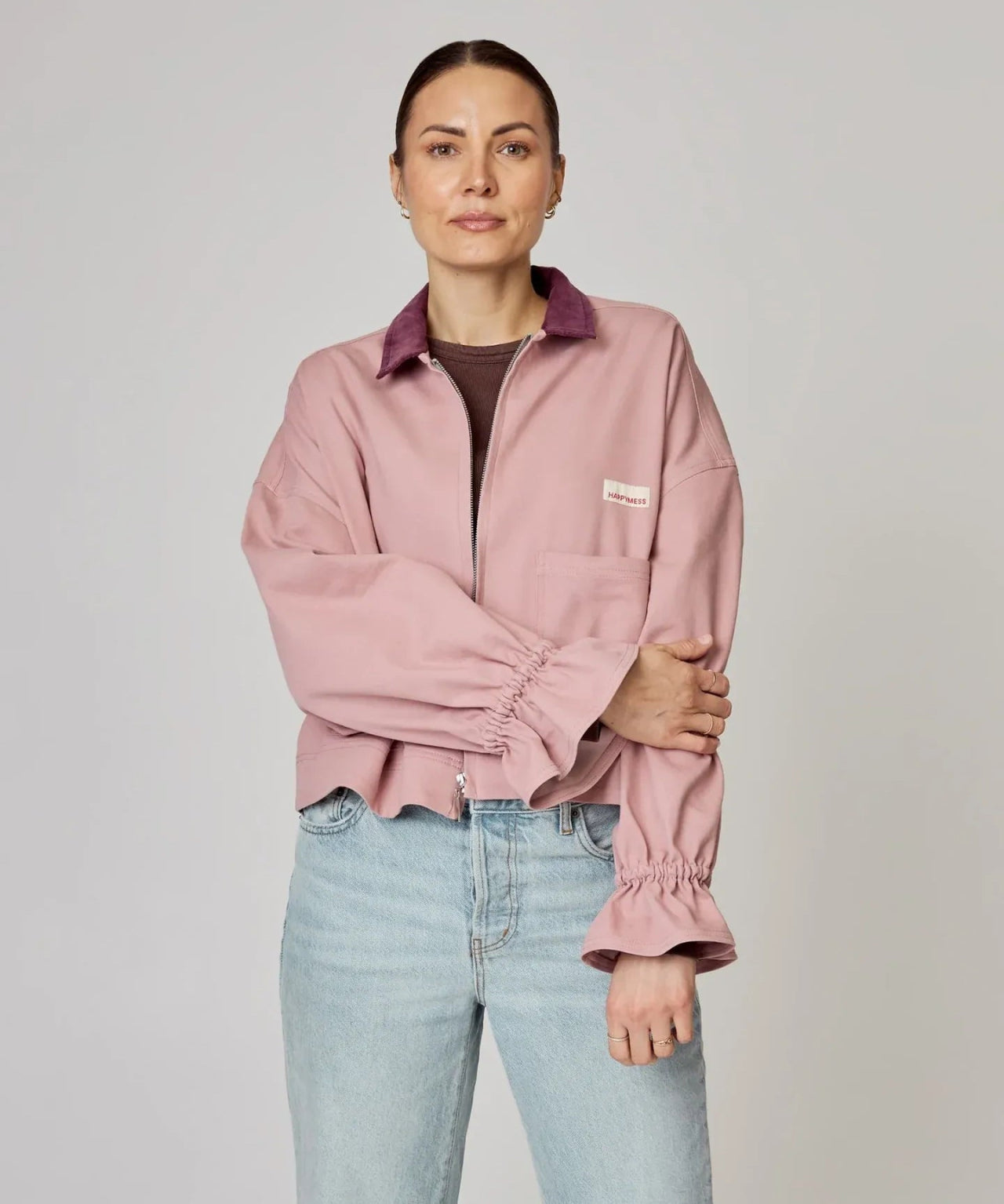 Happymess - Jeansjacke • Dawn Rose - Jacke - ROSA ECK