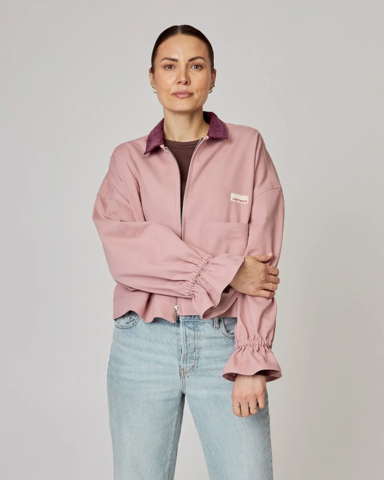 Happymess - Jeansjacke • Dawn Rose - Jacke - ROSA ECK