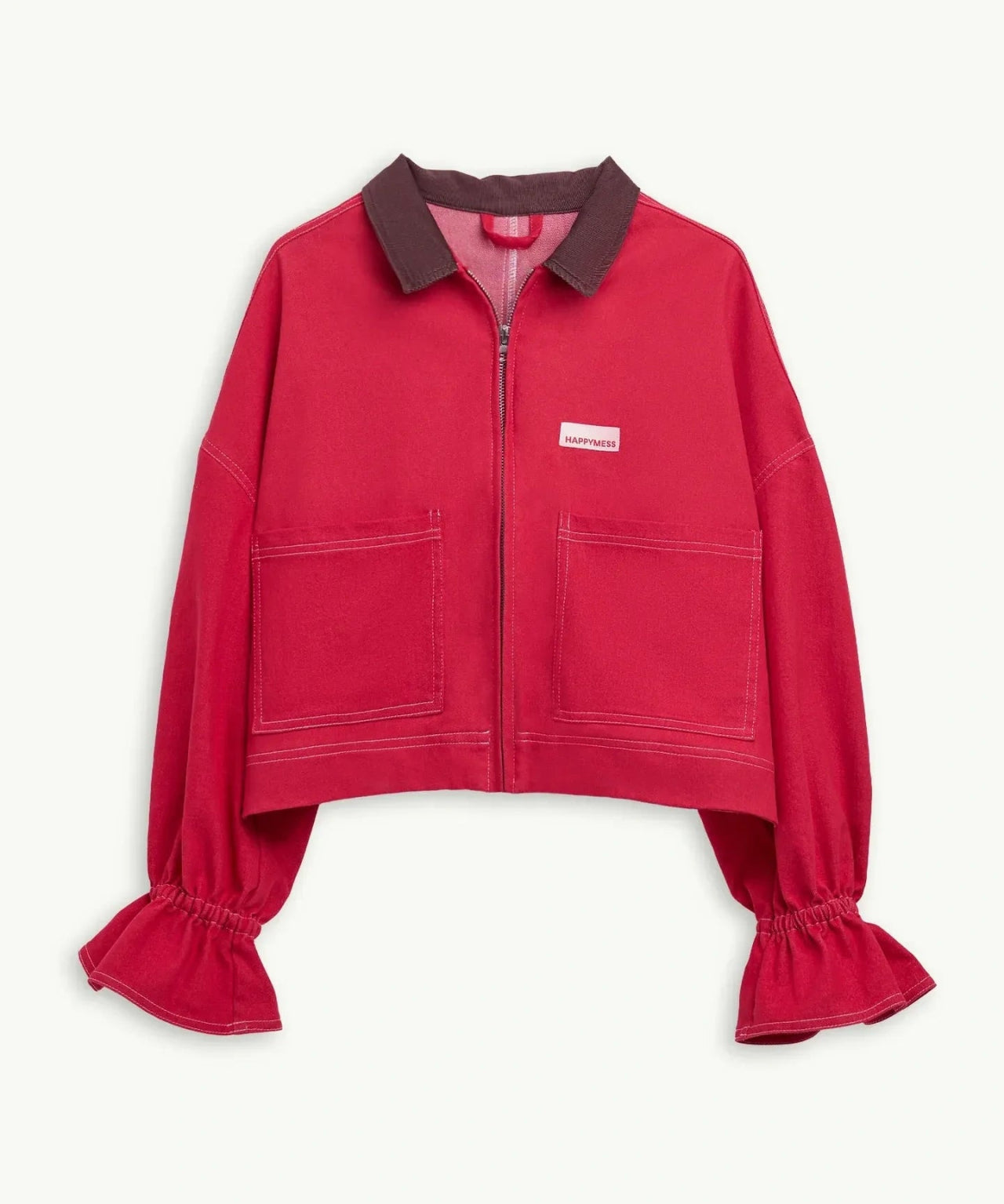 Happymess - Jeansjacke • Retro Red - Jacke - ROSA ECK