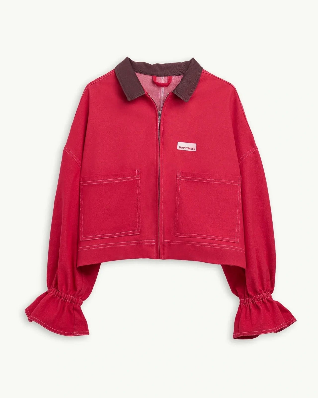 Happymess - Jeansjacke • Retro Red - Jacke - ROSA ECK