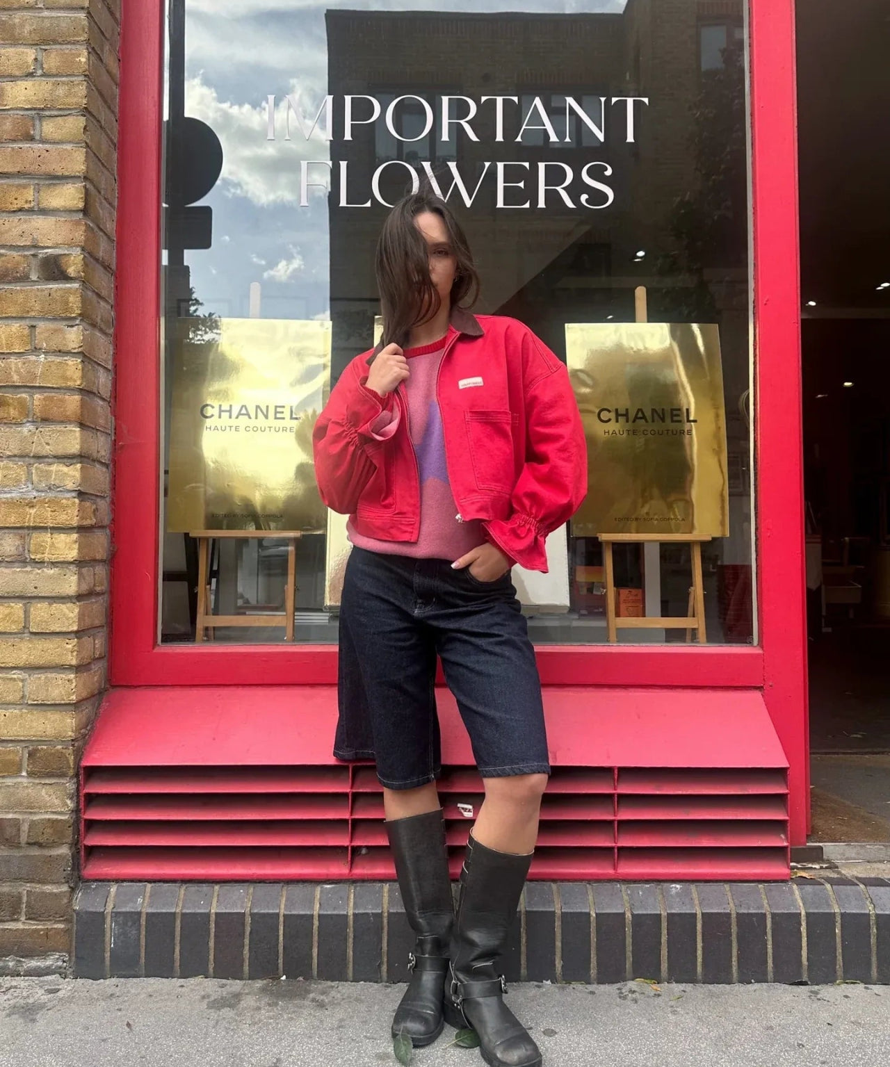 Happymess - Jeansjacke • Retro Red - Jacke - ROSA ECK