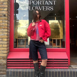 Happymess - Jeansjacke • Retro Red - Jacke - ROSA ECK