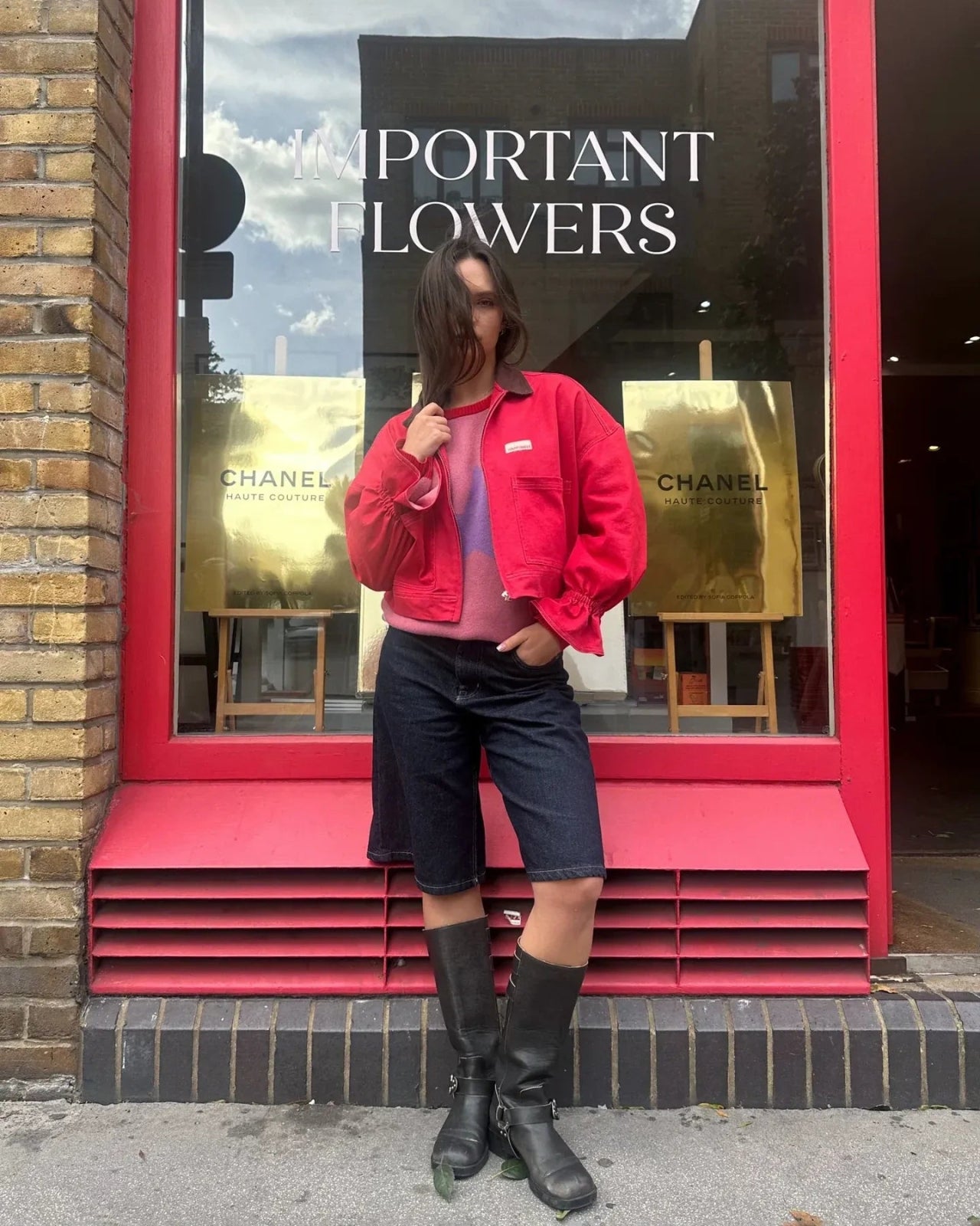 Happymess - Jeansjacke • Retro Red - Jacke - ROSA ECK