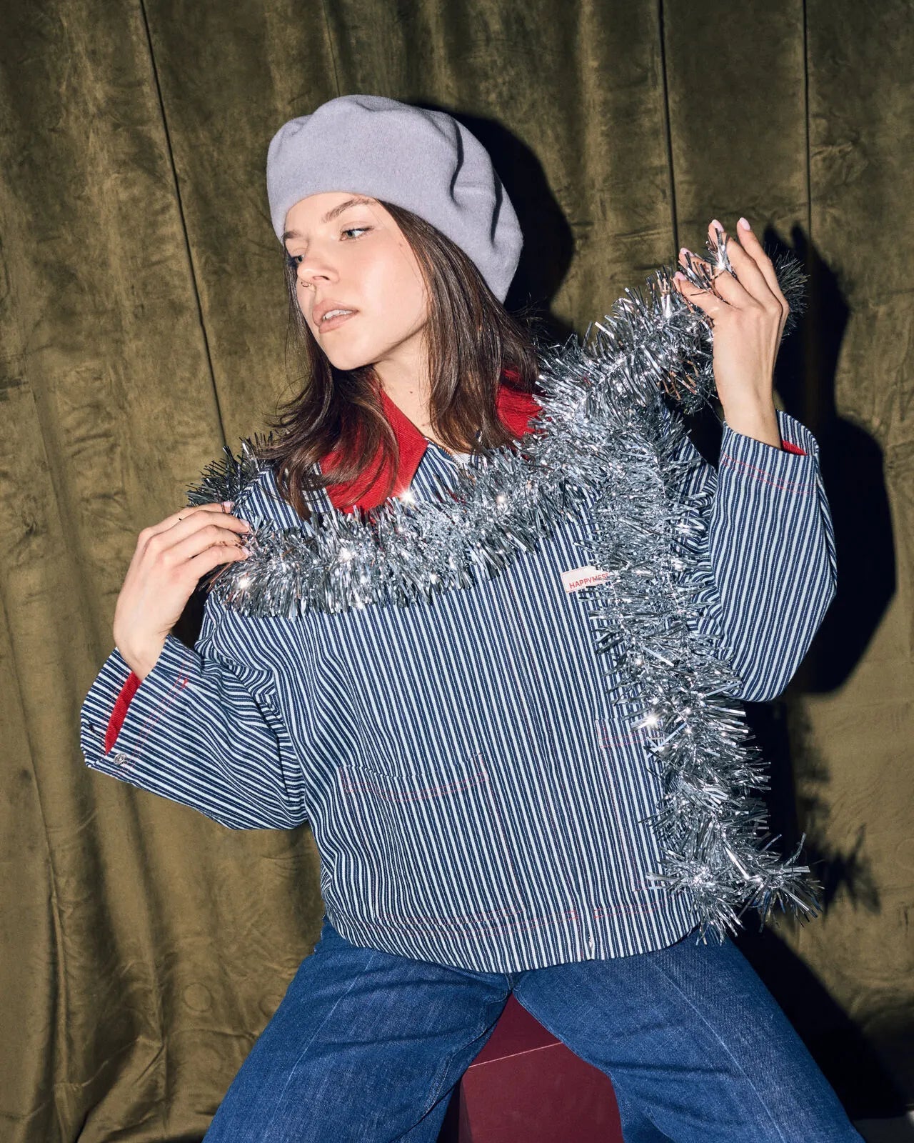 Happymess - Jeansjacke • wave stripes - Jacke - ROSA ECK