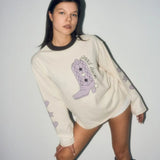 Happymess - Langarmshirt aus Bio - Baumwolle • good luck - Langarmshirt - ROSA ECK