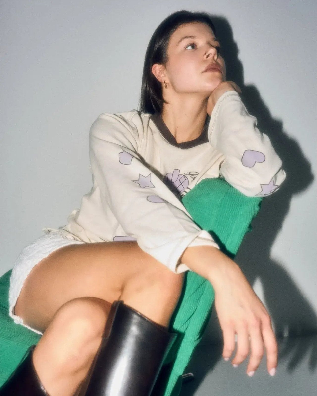 Happymess - Langarmshirt aus Bio - Baumwolle • good luck - Langarmshirt - ROSA ECK