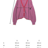 Happymess - Longsleeve + Schal aus Bio - Baumwolle • berry bloom - Pullover - ROSA ECK