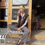 Happymess - Merino Weste • Chocolate Brown - Weste - ROSA ECK