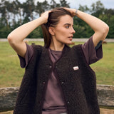 Happymess - Merino Weste • Chocolate Brown - Weste - ROSA ECK