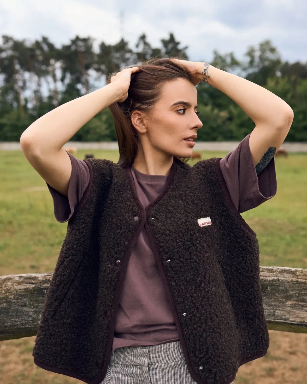 Happymess - Merino Weste • Chocolate Brown - Weste - ROSA ECK