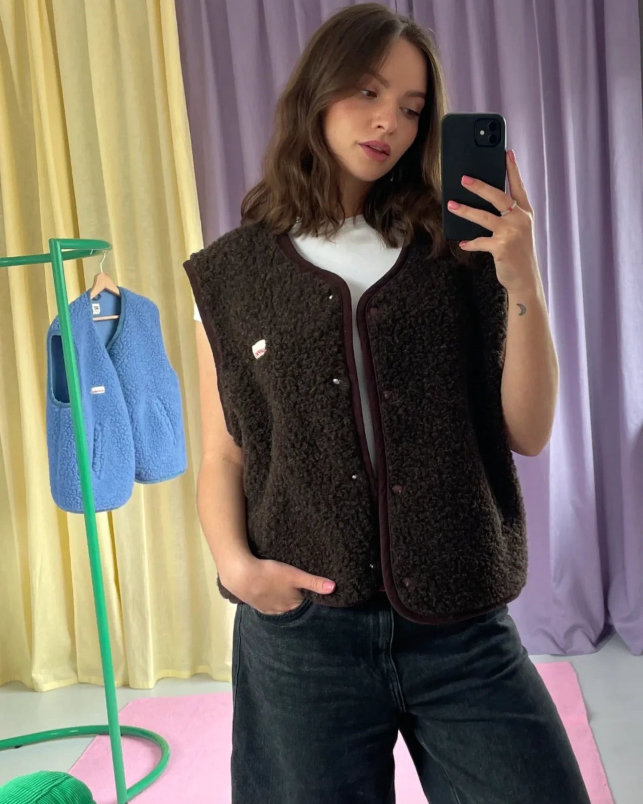 Happymess - Merino Weste • Chocolate Brown - Weste - ROSA ECK