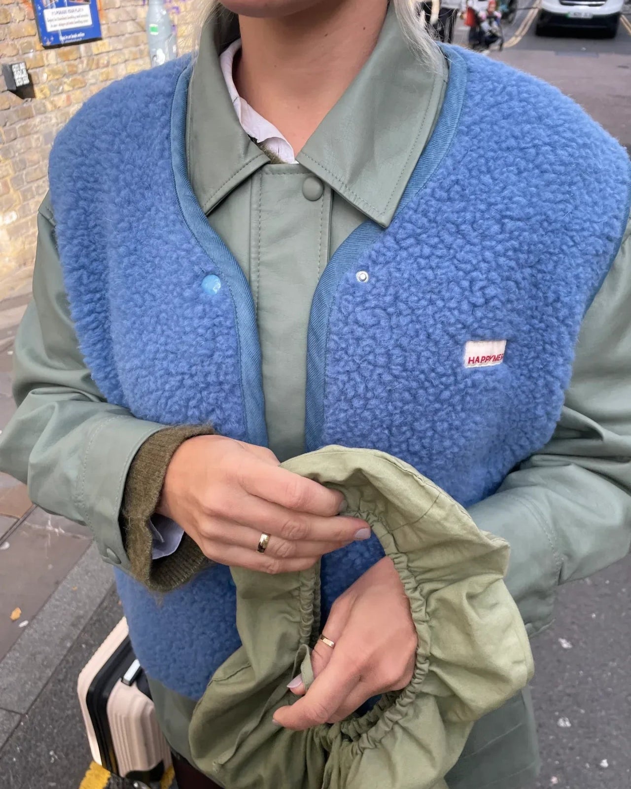 Happymess - Merino Weste • Ice Blue - Weste - ROSA ECK