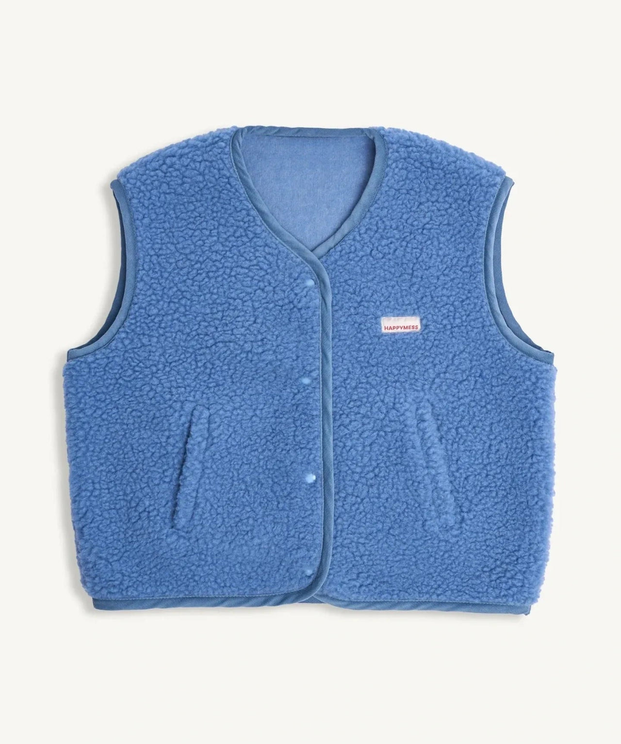 Happymess - Merino Weste • Ice Blue - Weste - ROSA ECK
