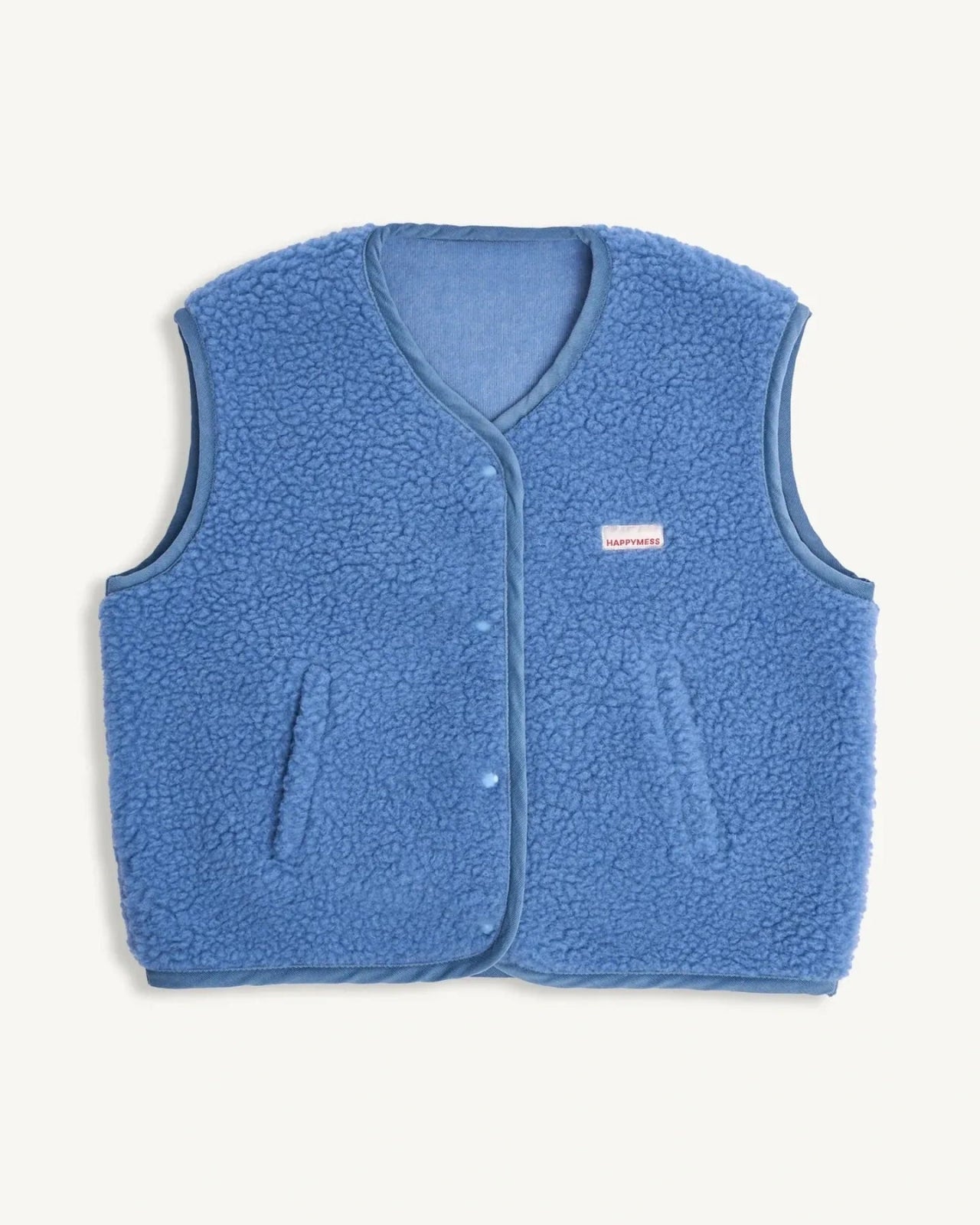 Happymess - Merino Weste • Ice Blue - Weste - ROSA ECK